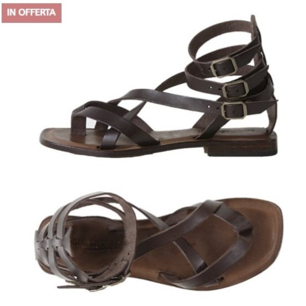Women’s Italian Gladiator sandals in Brown